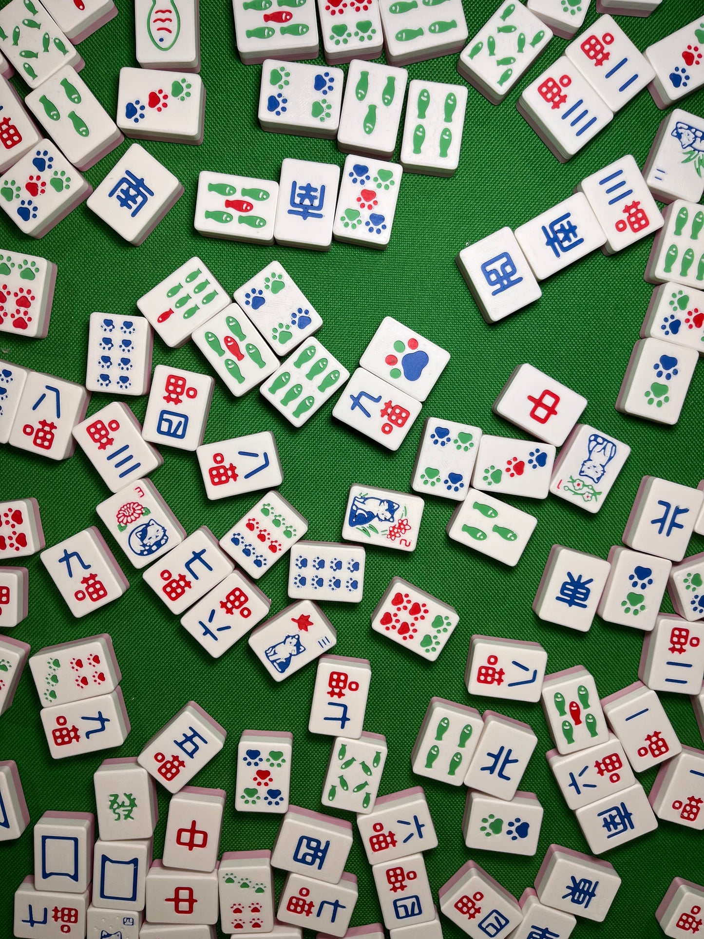 Lucky Cat Mahjong Set