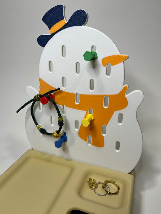 ☃️ Snowman Desk Organizer & Piggy Bank